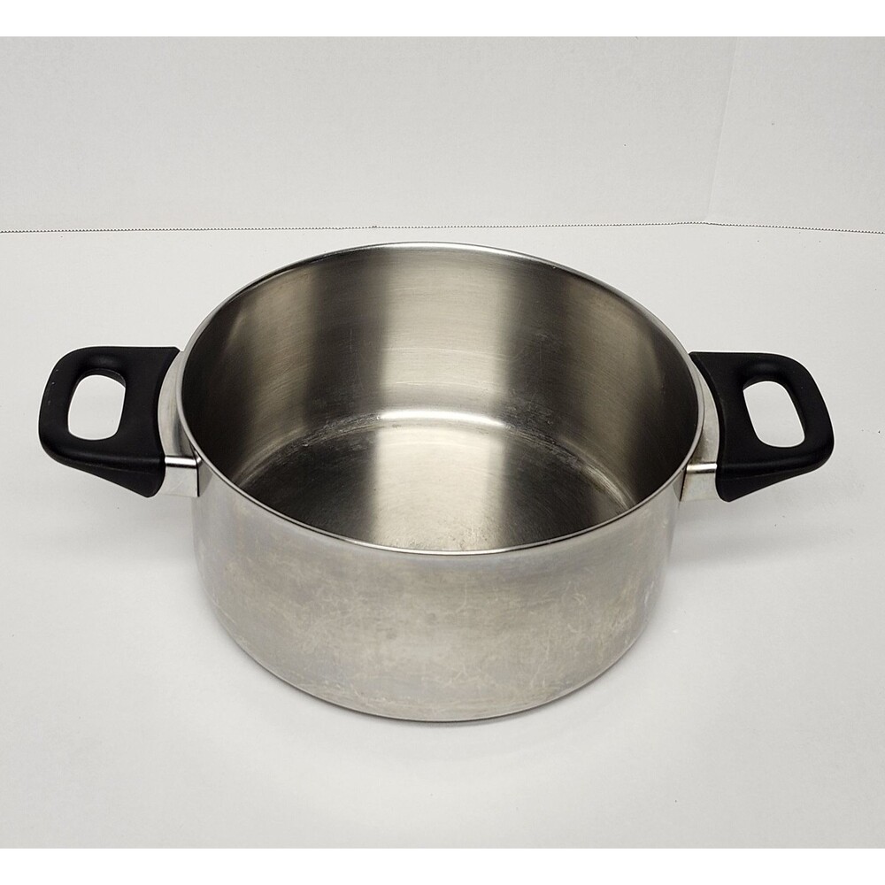 Vintage Revere Ware Stock Pot 4 1/2 Qt USA Made Stainless Steel No Lid